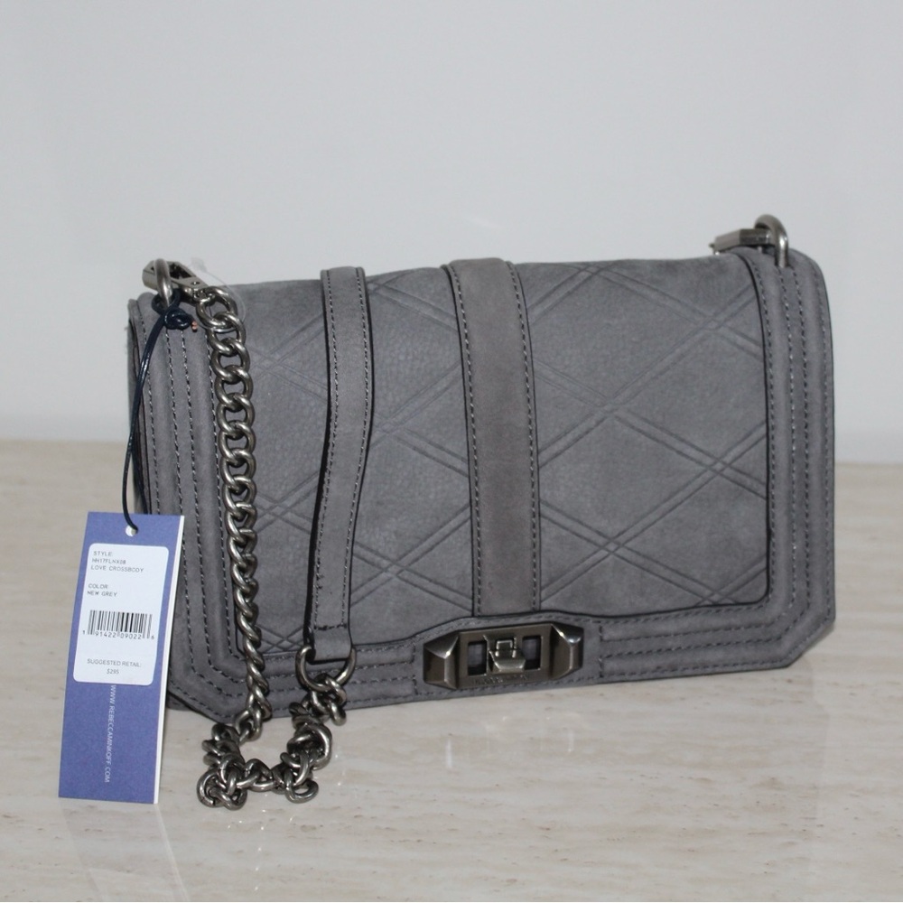 Rebecca Minkoff Grey Love Crossbody Bag - Picture 2 of 16